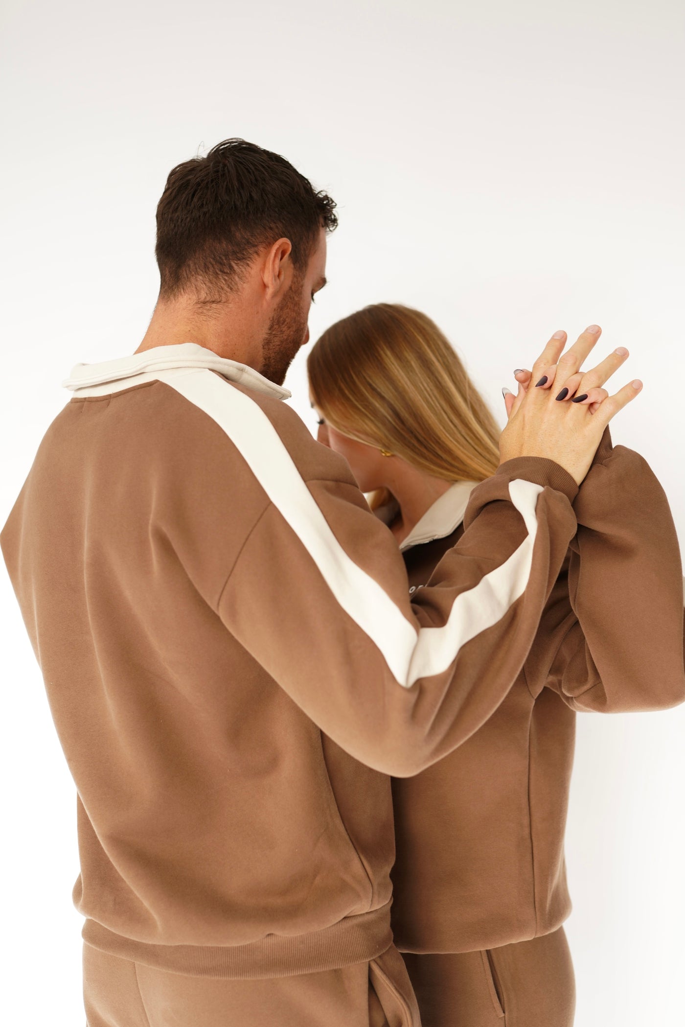 matching couple ensemble jogging sweat